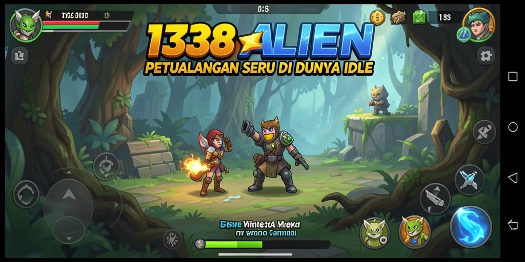 Screenshot gameplay <strong>138ALIEN</strong> menampilkan petualangan seru di luar angkasa.