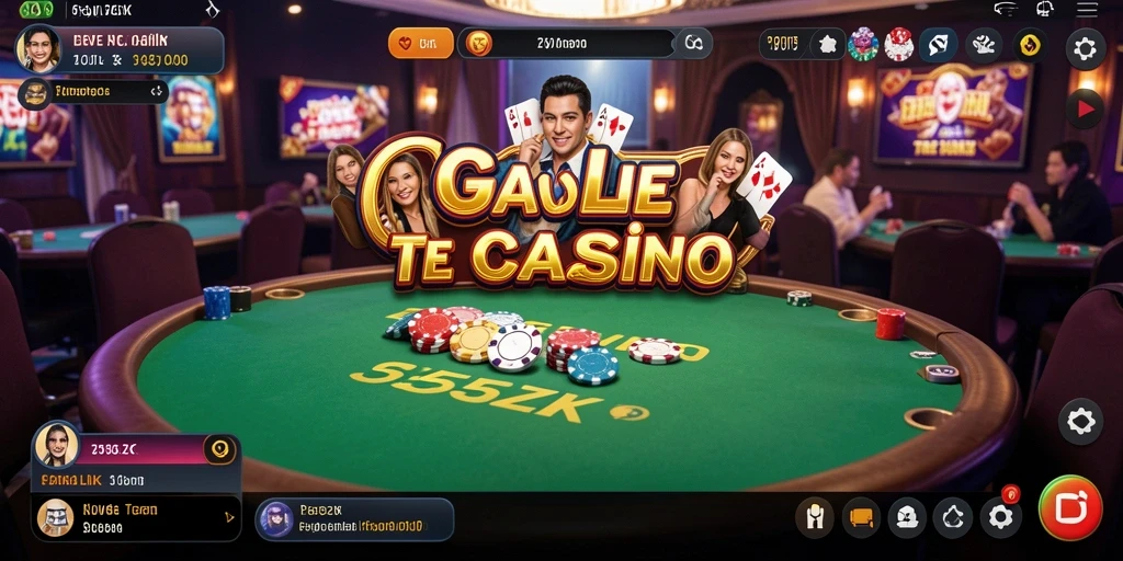 Screenshot gameplay Live Casino dari 555ZK dengan dealer langsung.