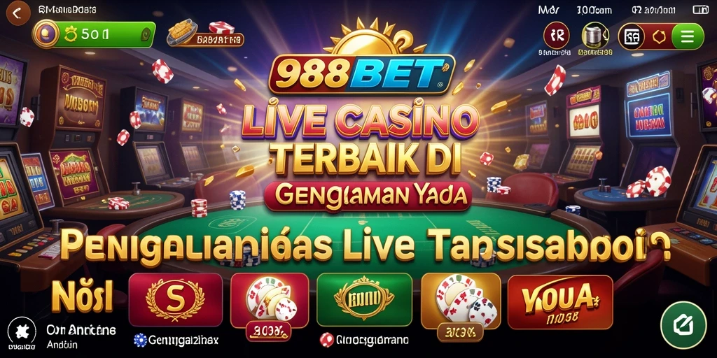 Tampilan utama gameplay Live Casino di 988BET yang menarik.