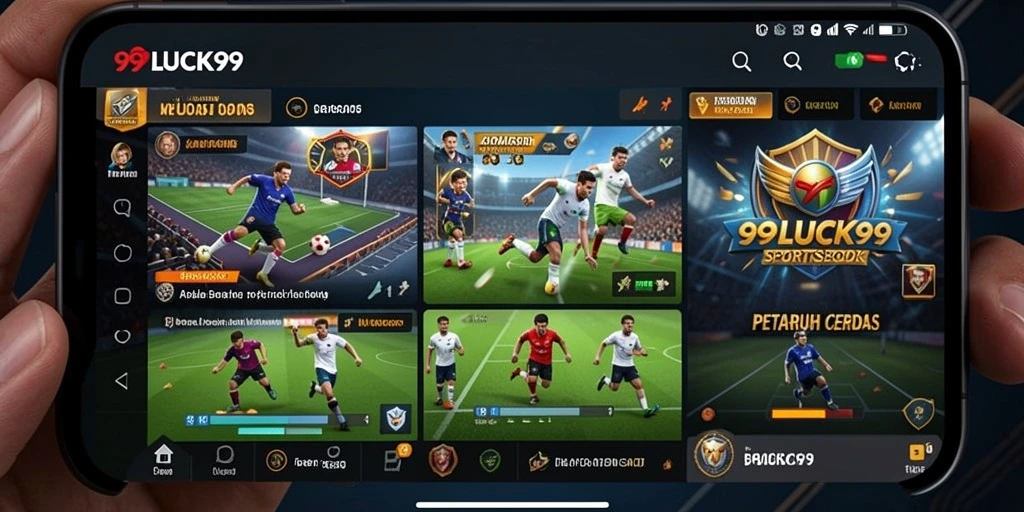Tampilan menarik dan fitur interaktif dari gameplay Sportsbook.