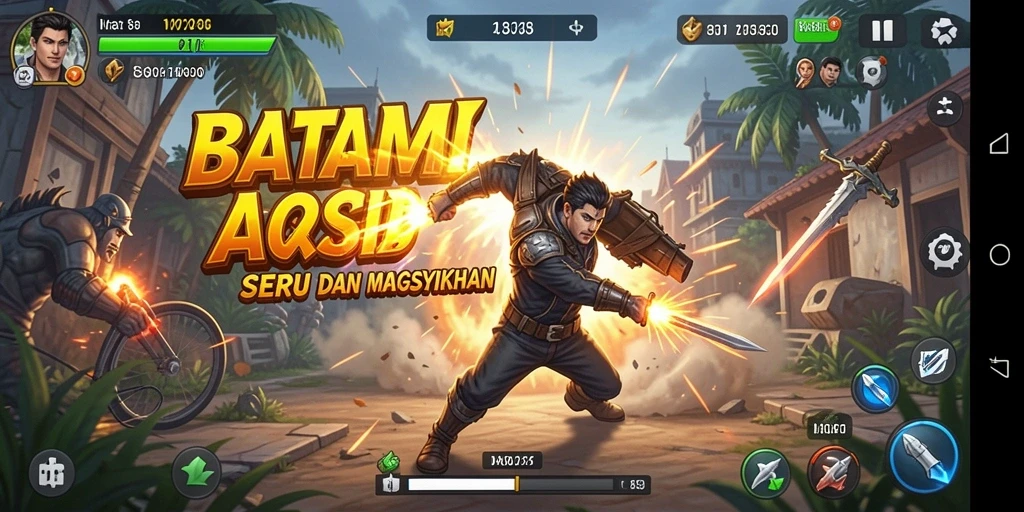 Tangkapan layar menunjukkan aksi mendebarkan dalam gameplay BATAMTOTO.