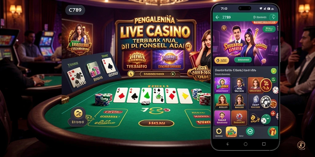 Tampilan gameplay C789 yang mendebarkan di kasino langsung.
