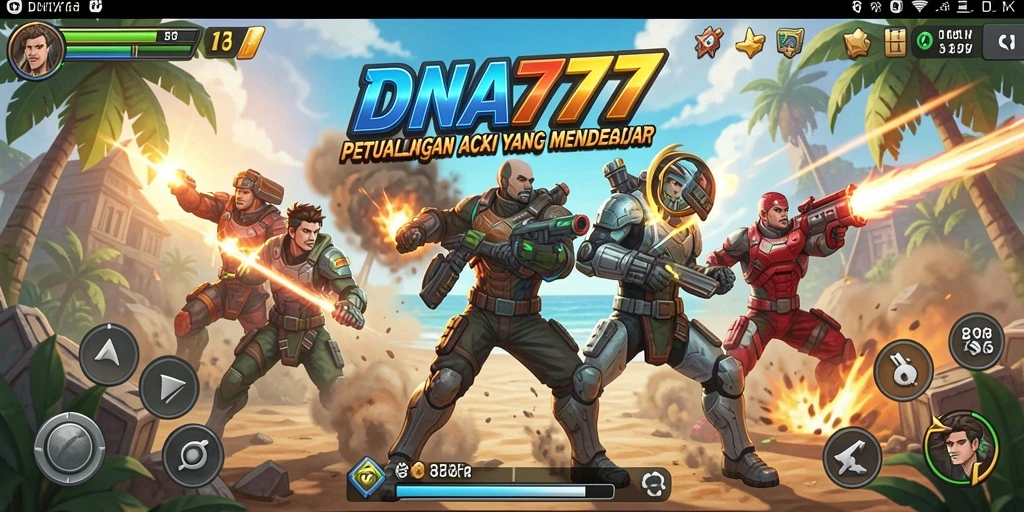 Tampilan gameplay <strong>DNA777</strong> yang penuh aksi dan petualangan seru.