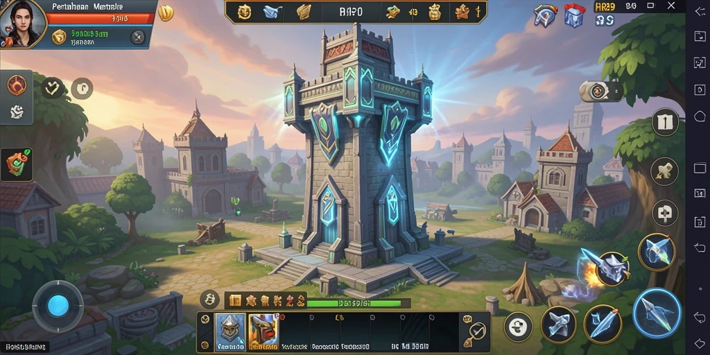 Tampilan gameplay intens HR89 dalam Tower Defense