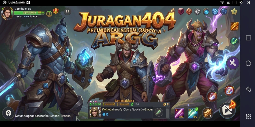 Screenshot menunjukkan aksi pertarungan seru dalam JURAGAN404.