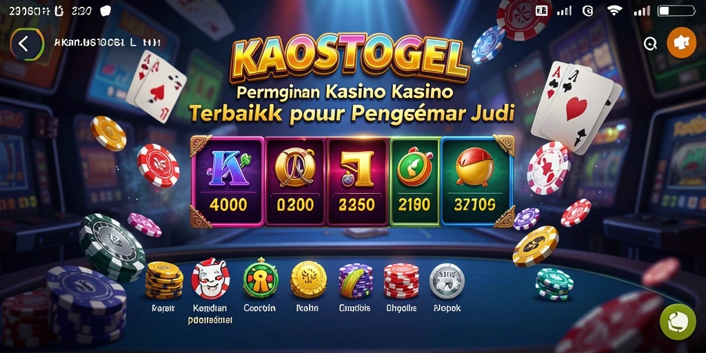 Tangkapan layar menarik KAOSTOGEL saat gameplay Kasino yang intens.