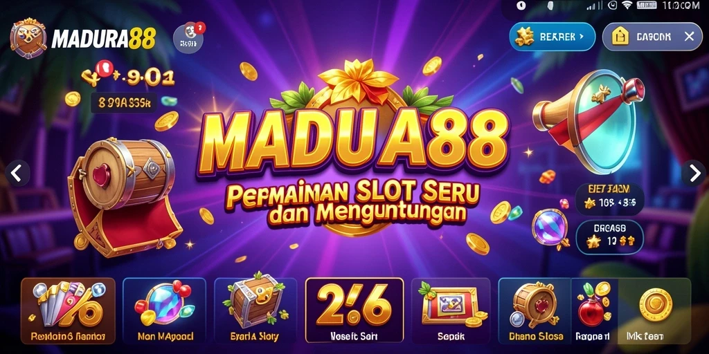 Tampilan gameplay slot MADURA88 yang menarik dan penuh aksi.