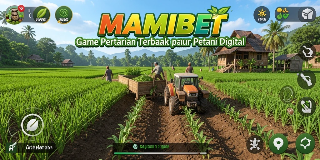 Screenshot gameplay <strong>MAMIBET</strong> menampilkan aktivitas bertani yang seru dan colorful.