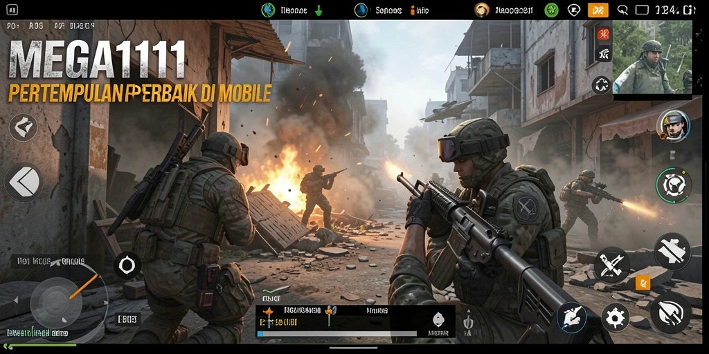 Tangkapan layar gameplay yang menunjukkan aksi FPS seru di MEGA111.