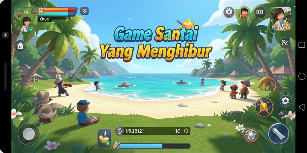 Screenshot utama MPO2121 menampilkan gameplay yang menyenangkan dan penuh warna.