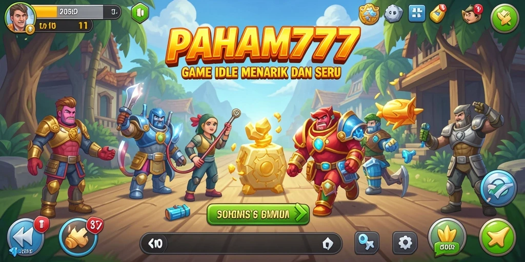 Gameplay PAHAM777 yang menenangkan dengan karakter yang berkembang.
