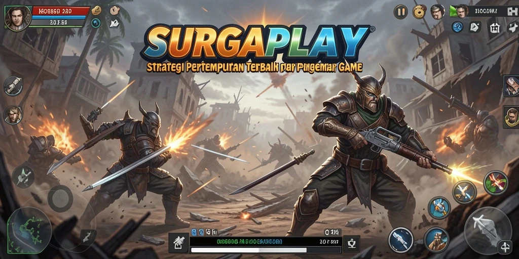 Tampilan gameplay STRATEGI yang mendebarkan dalam SURGAPLAY.