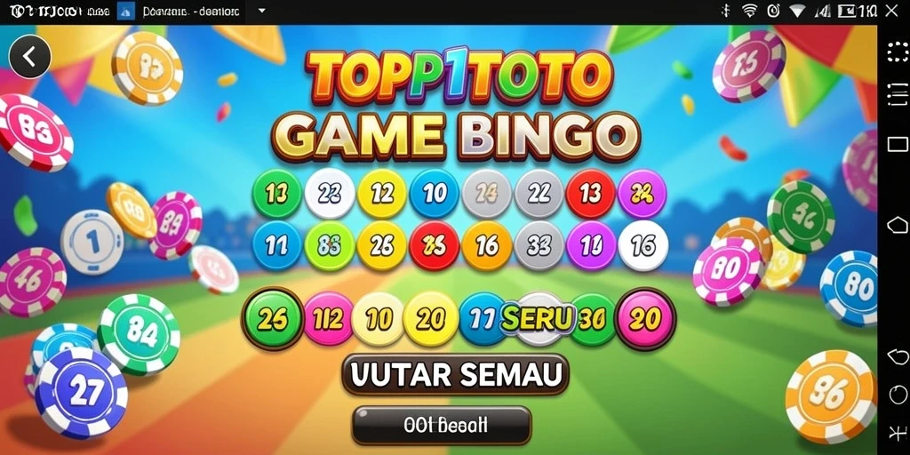 Tampilan gameplay Bingo yang menarik dan interaktif.